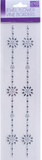 JEWEL FLOWER VINE BORDERS - SILVER