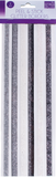 6 PIECES PEEL & STICK GLITTER BORDERS- SLIVER