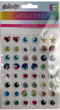 48PCS PEEL & STICK WIGGLES EYES